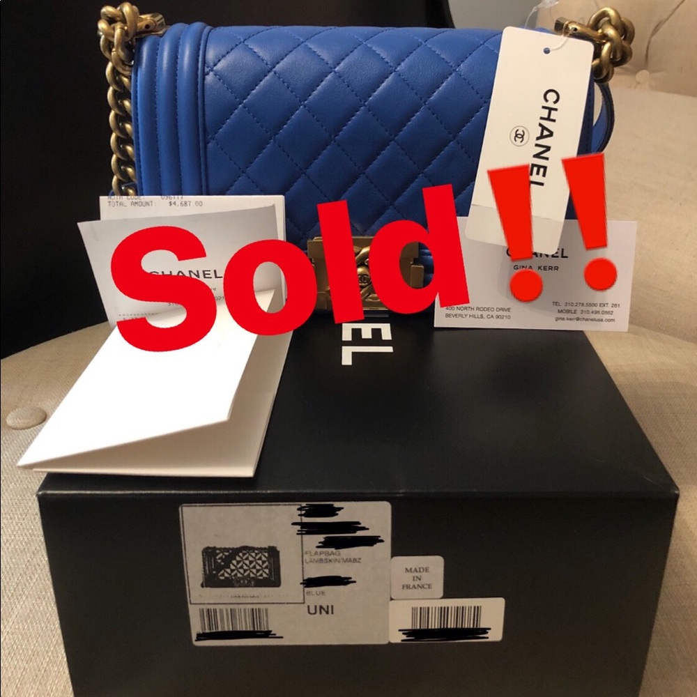 Chanel Blue Boy Flapbag- UPDATE: FOUND MY RECEIPT